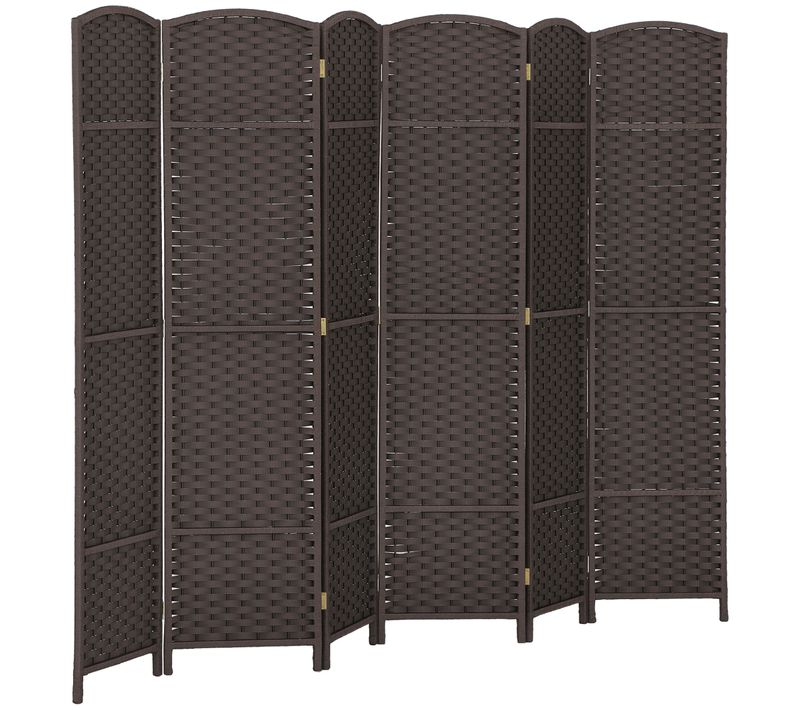 Paravent Intérieur Pliable 6 Panneaux 240 X 170 Cm Pp  Bois Pin