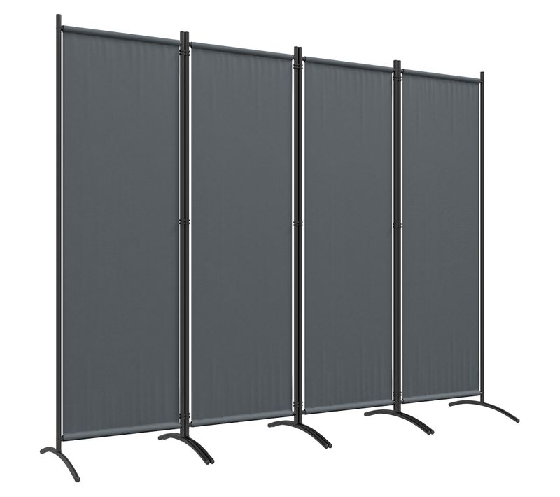 Brise-vue Paravent Sur Pied Séparateur 4 Panneaux 221 X 172 Cm
