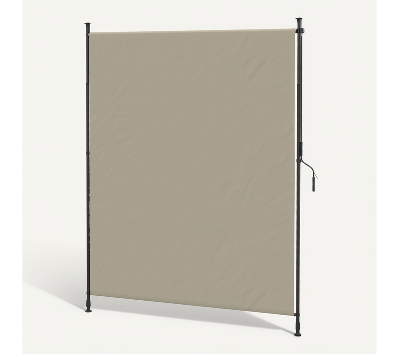 Store Vertical Réglable Brise-vue Avec Manivelle - Sans Perçage - Alu Métal