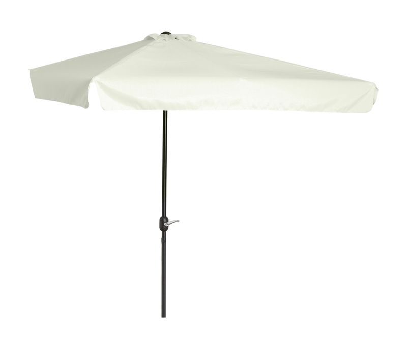 Parasol De Balcon - Demi Parasol - 5 Entretoises Métal Polyester Haute Densité
