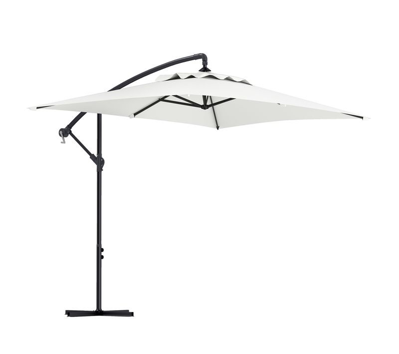 Parasol Déporté Rectangulaire Dim. 294l X 193l X 250h Cm Pied En Croix
