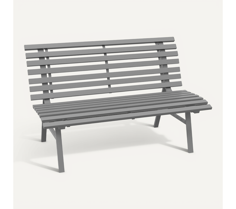 Banc De Jardin 2 Places Assise Dossier à Lattes Alu
