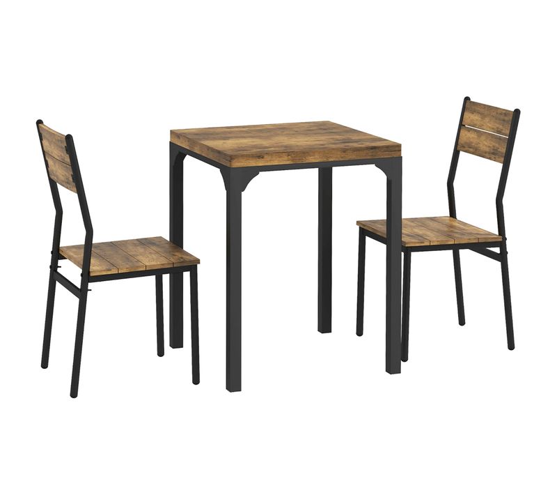 Table Avec 2 Chaises Style Industriel