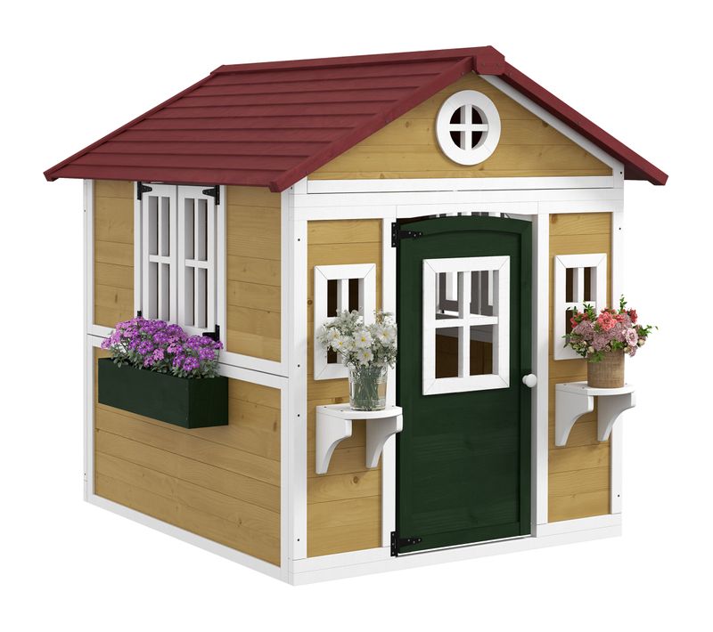 Maison De Jeux Enfant - Jeu Plein Air Maisonnette Enfant - Bois