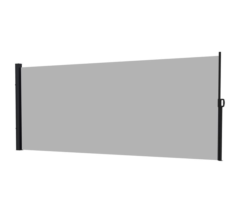 Store Latéral Brise-vue Paravent Rétractable De Jardin 3 X 2 M Gris Clair