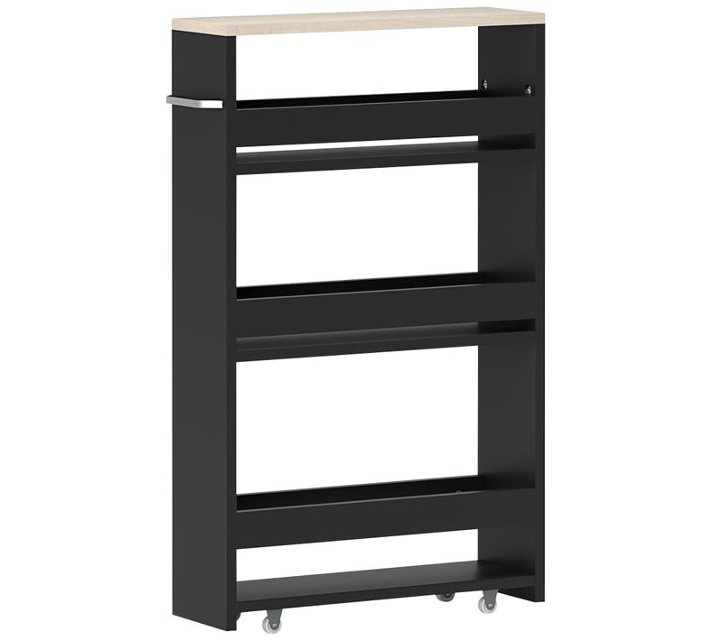 Meuble Colonne Salle De Bain à Roulettes 3 Niveaux