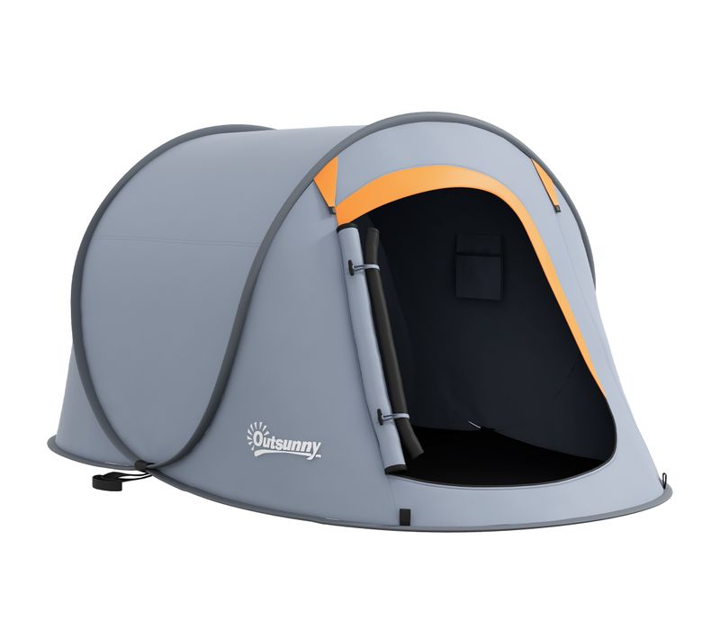 Tente De Camping Automatique Pop-up 2-3 Pers. Étanchéité 2000 Mm Sac