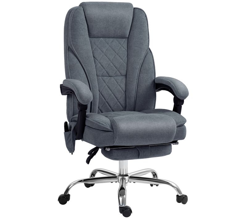 Fauteuil De Bureau Manager Massant Chauffant Inclinable Velours