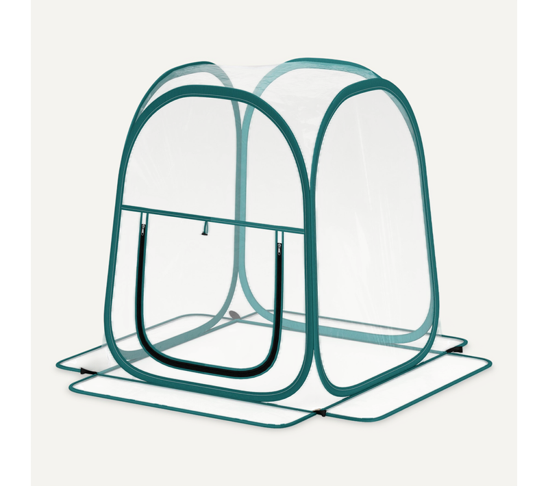 Mini Serre De Jardin Pop Up Avec Sac De Transport Et Porte Zippée Pvc Transparent
