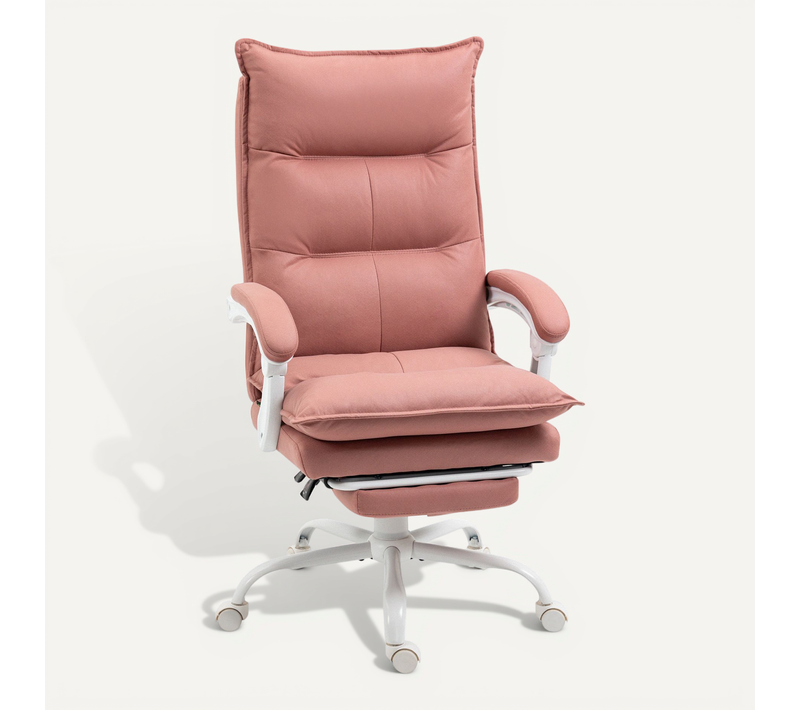 Fauteuil De Bureau Massant Chauffant Inclinable Repose-pieds Microfibre
