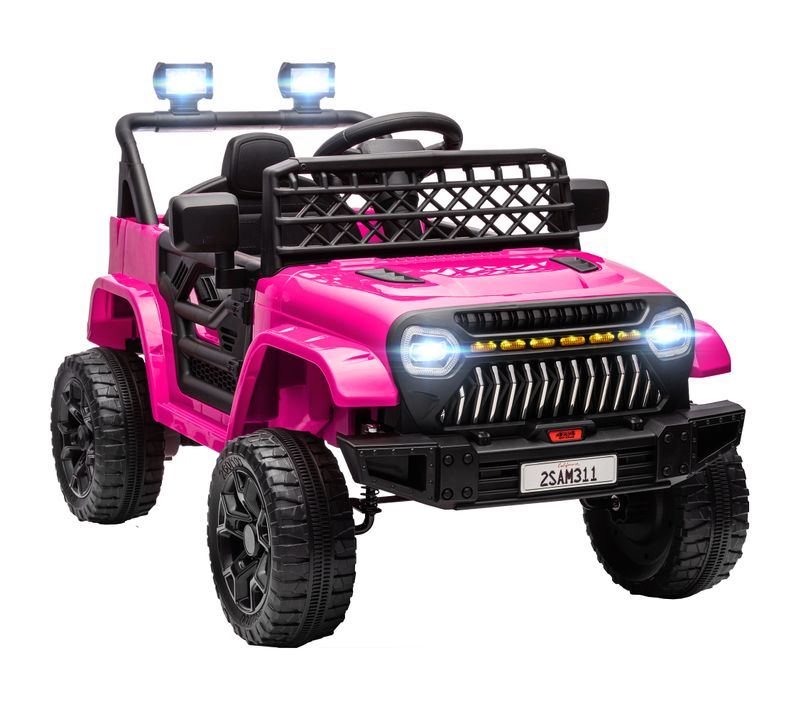 Voiture Électrique Enfant 4x4 12v 2 Moteurs 3-5km/h Nombreux Effets Télécommande