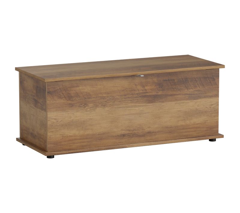 Coffre Malle De Rangement Dim. 100l X 40l X 40h Cm Panneaux Particules