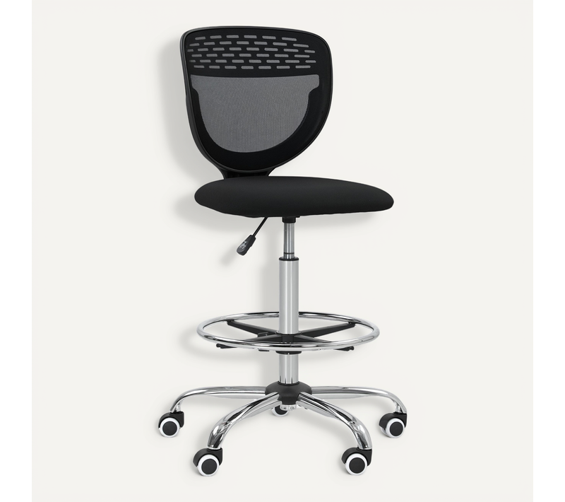 Chaise De Bureau Haute Ergonomique - Assise Haute Réglable H.68-88 Cm