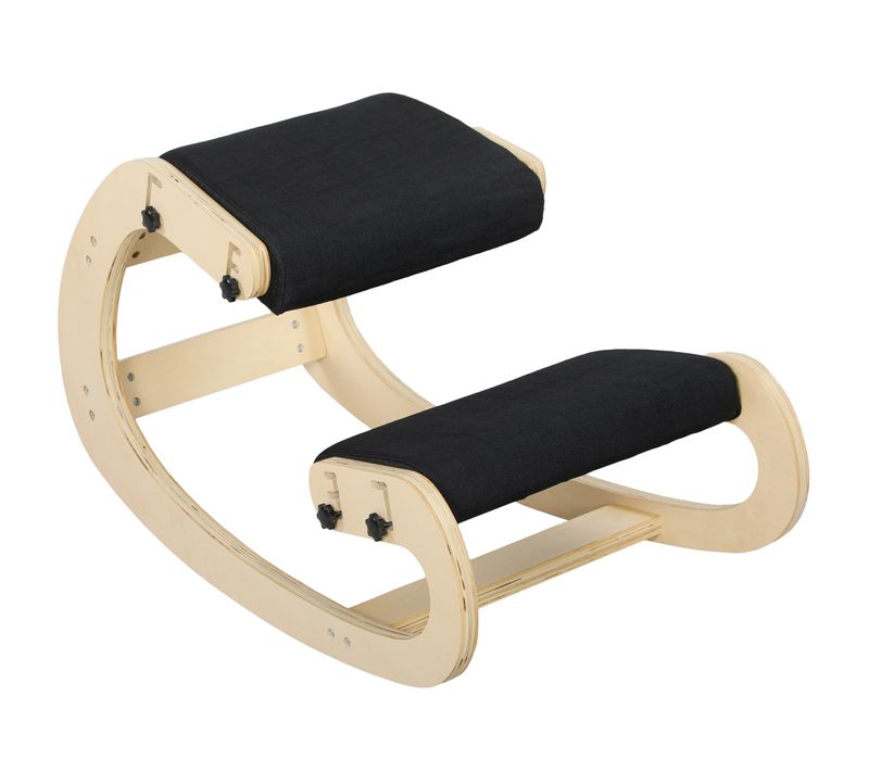 Siège Ergonomique - Siège Assis-genoux - Bois Bouleau Tissu
