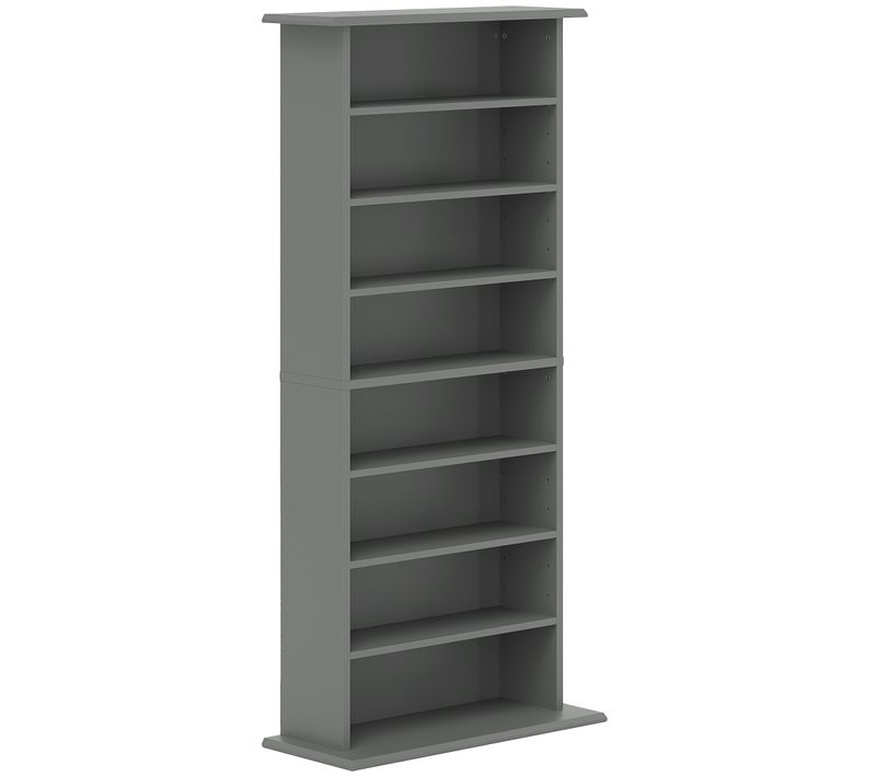 étagère Range Cd - Meuble Cd Dvd - 8 Compartiments 6 étagères