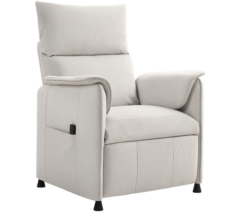 Fauteuil Relax Électrique Inclinable Repose-pieds Rétractable Velours