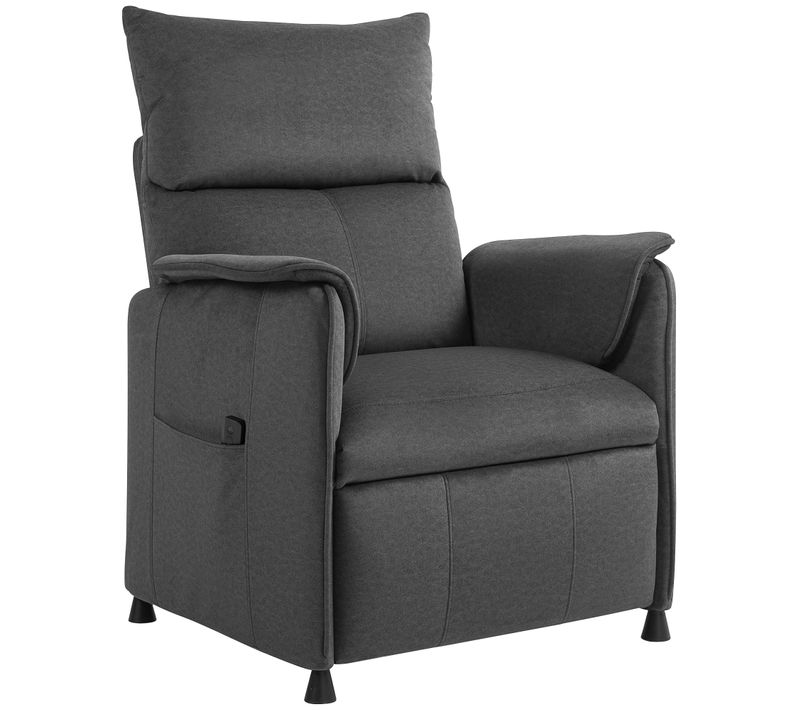 Fauteuil Relax Électrique Inclinable Repose-pieds Rétractable Velours