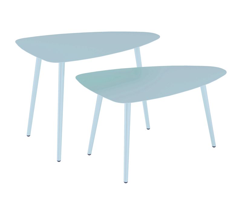 Lot De 2 Tables Basses Gigognes De Jardin