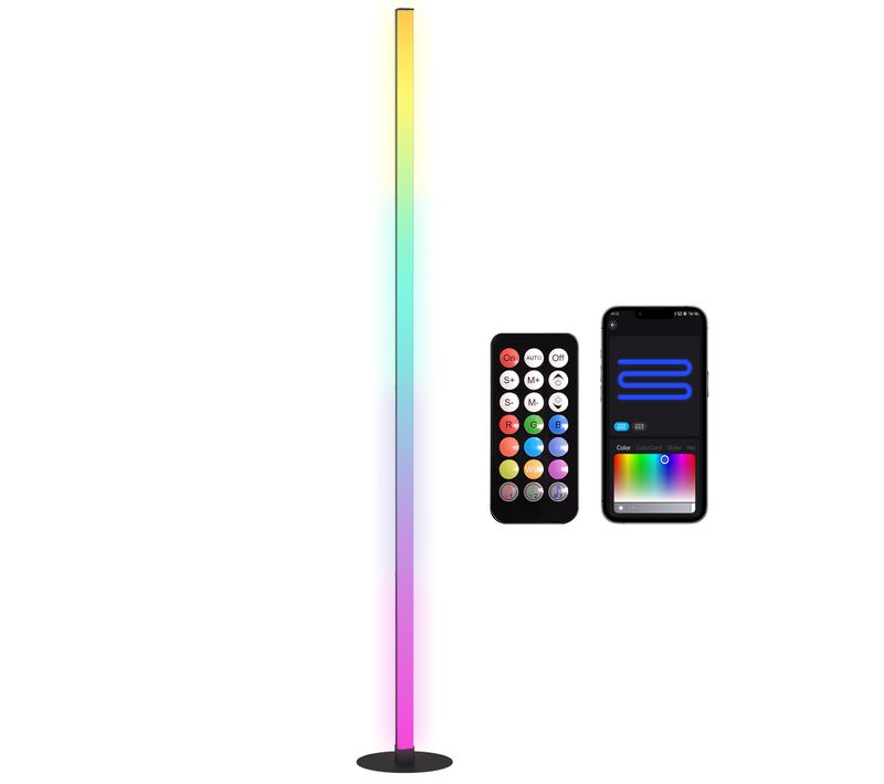 Lampadaire LED Rgbic 16 Millions De Couleurs Avec Contrôle App Et Télécommande