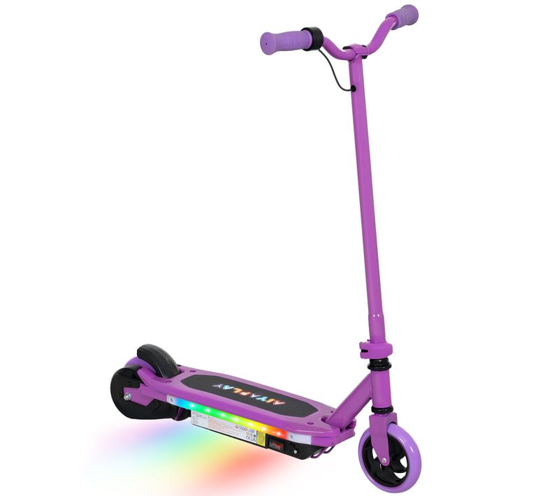 Trottinette électrique Enfant LED Multicolore Max. 10km/h Béquille Acier
