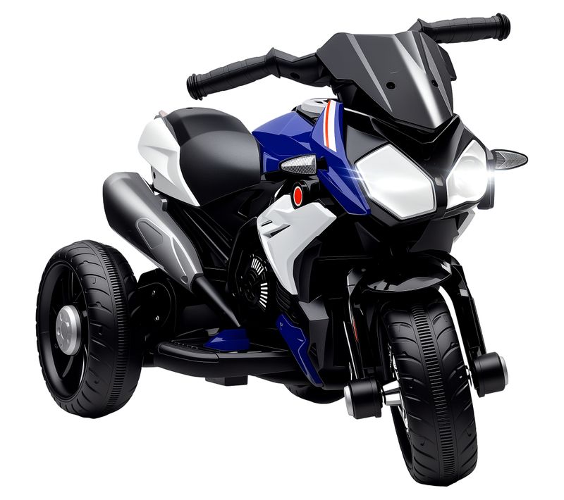 Moto Électrique Pour Enfants 3 Roues 6 V 3 Km/h Effets Lumineux Et Sonores