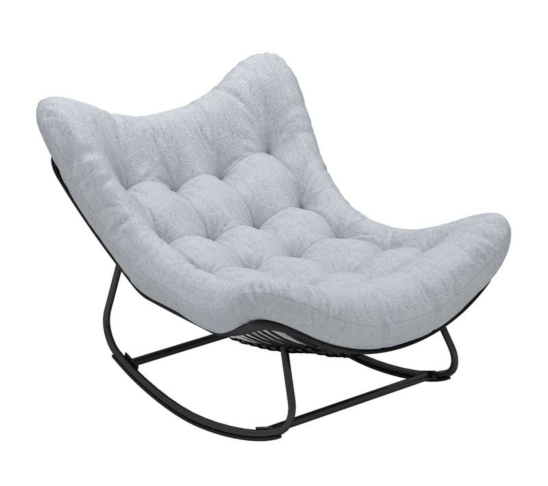 Fauteuil De Jardin à Bascule à Oreilles épais Coussin
