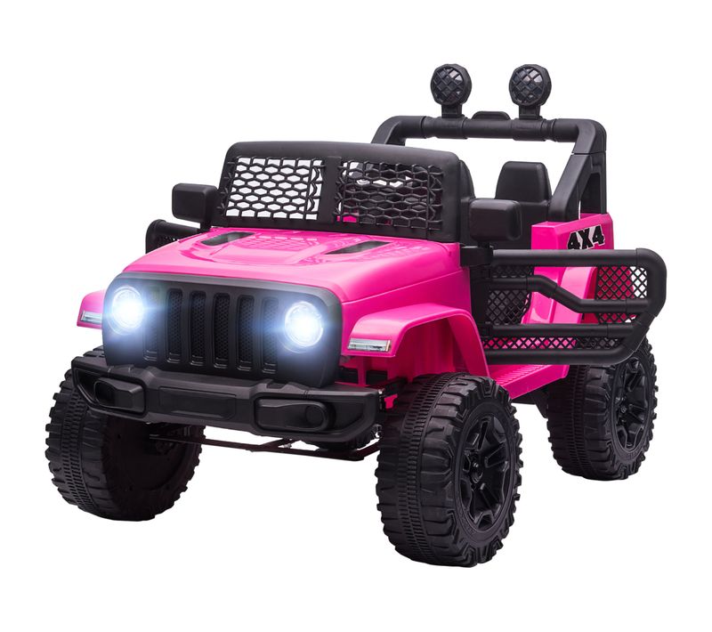 Voiture 4x4 Électrique Enfant 12 V 5 Km/h Max. Avec Télécommande Rose
