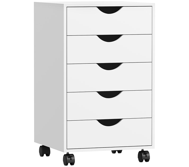 Caisson Bureau 5 Tiroirs Mobile Dim. 40x40x67cm