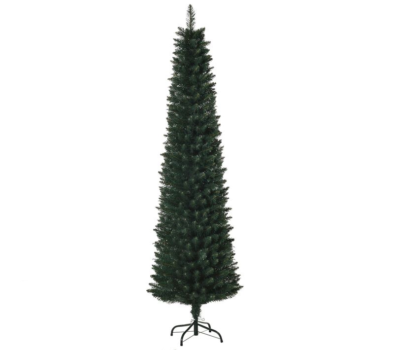 Sapin De Noël Artificiel Mince Dia. 56xh.180 Cm 380 Branches Grand Réalisme