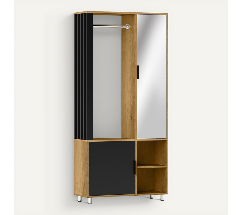 Armoire De Chambre Penderie Dressing Miroir Design Multi-rangement