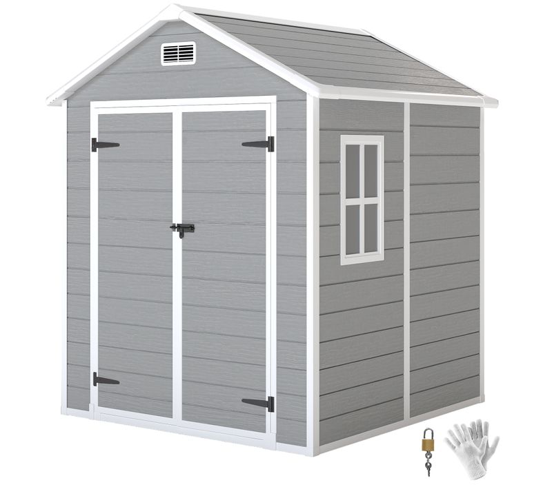 Abri De Jardin Surface Utile 2,4m² - 182x151x219cm - Alu Pp Gris