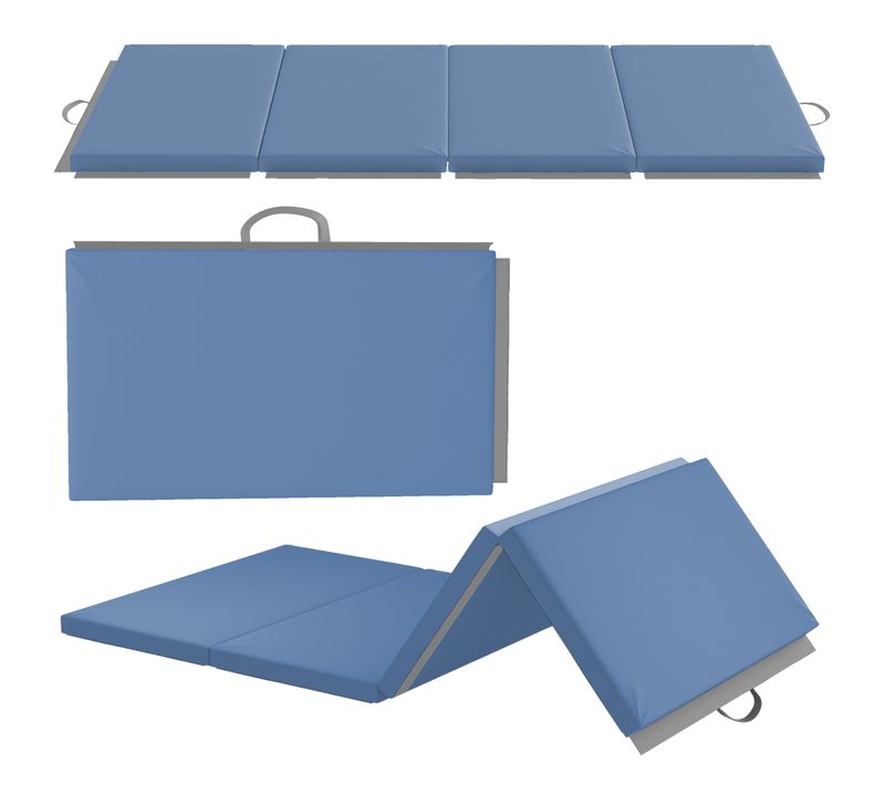 Tapis De Gym Yoga Fitness Pliable - Poignée - Synthétique