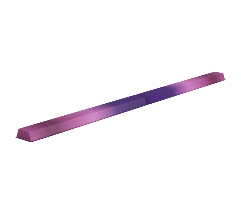 Poutre De Gymnastique Pliable 236cm Fond Antidérapant Poignée Transport Violet Rose