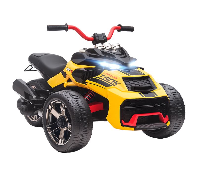Moto électrique Enfant Trike Side-car 12v 5km/h Max. Effets Sonores Lumineux