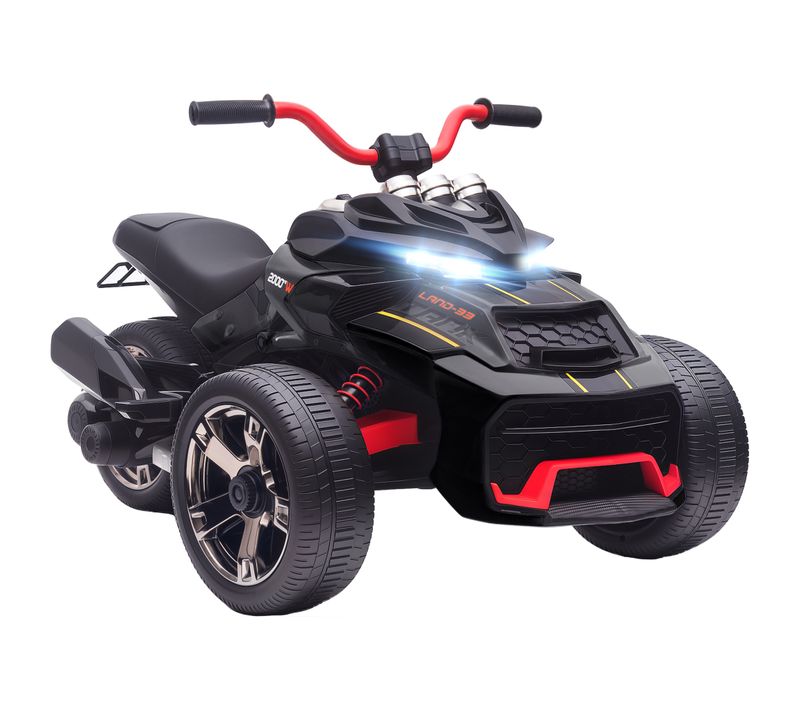 Moto électrique Enfant Trike Side-car 12v 5km/h Max. Effets Sonores Lumineux