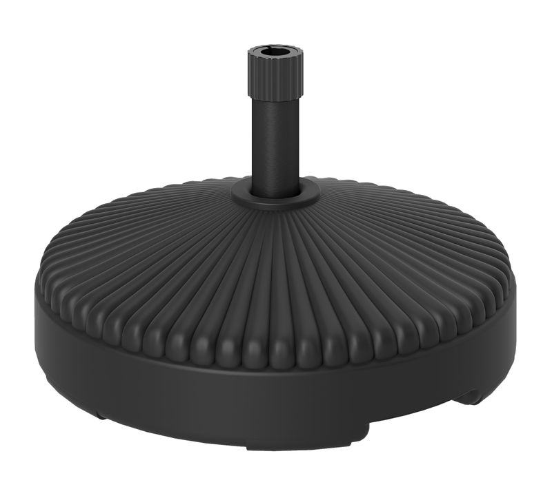 Pied De Parasol Design Rond Dia.55 X 30 Cm - Lestage Eau Sable - Hdpe Noir