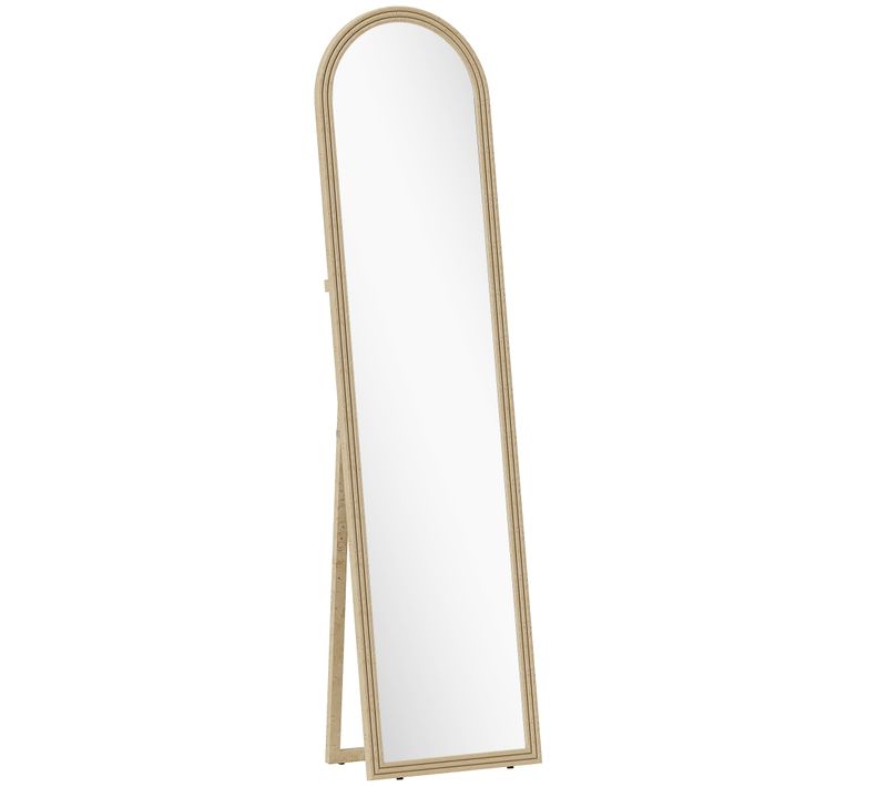 Miroir Sur Pied Et Mural Pleine Longueur 40 X 160 Cm Cadre Pied Effet Pierre