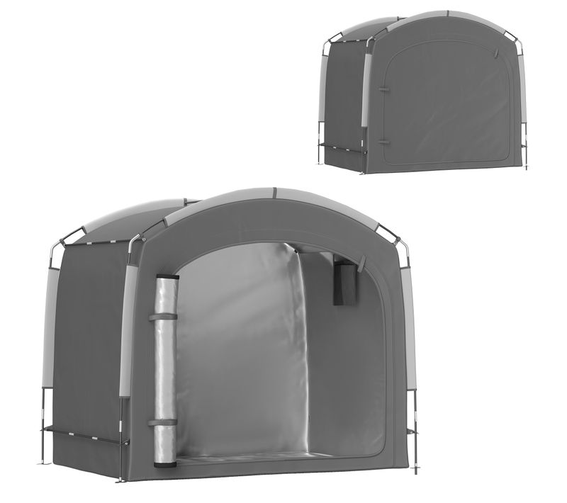 Abri Vélo Tente De Rangement Extérieur Fibre De Verre Oxford