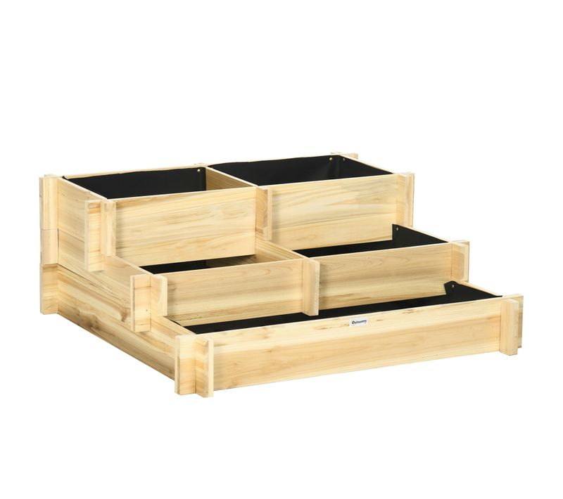 Carré Potager Bois En Escalier 3 Niveaux