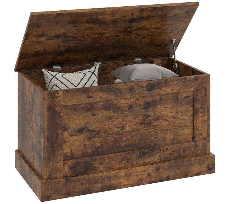 Coffre De Rangement - Coffre à Jouets En Bois 80 X 40 X 45 Cm