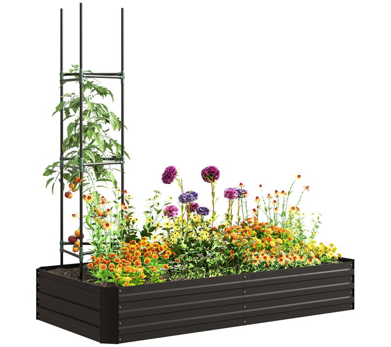 Carré Potager De Jardin Avec Tuteur Modulable Acier