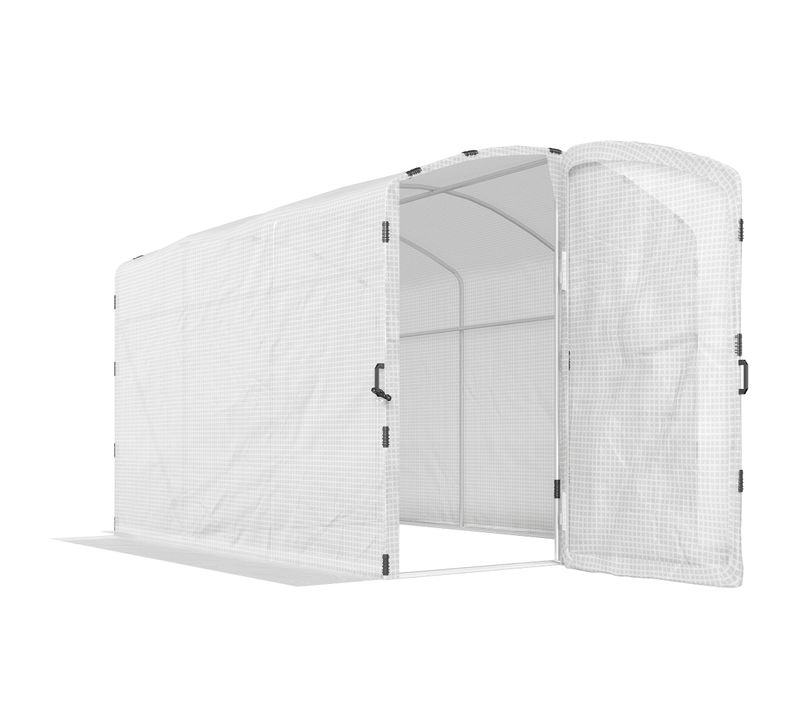 Serre Tunnel De Jardin 6 M² Porte Bâche Haute Densité