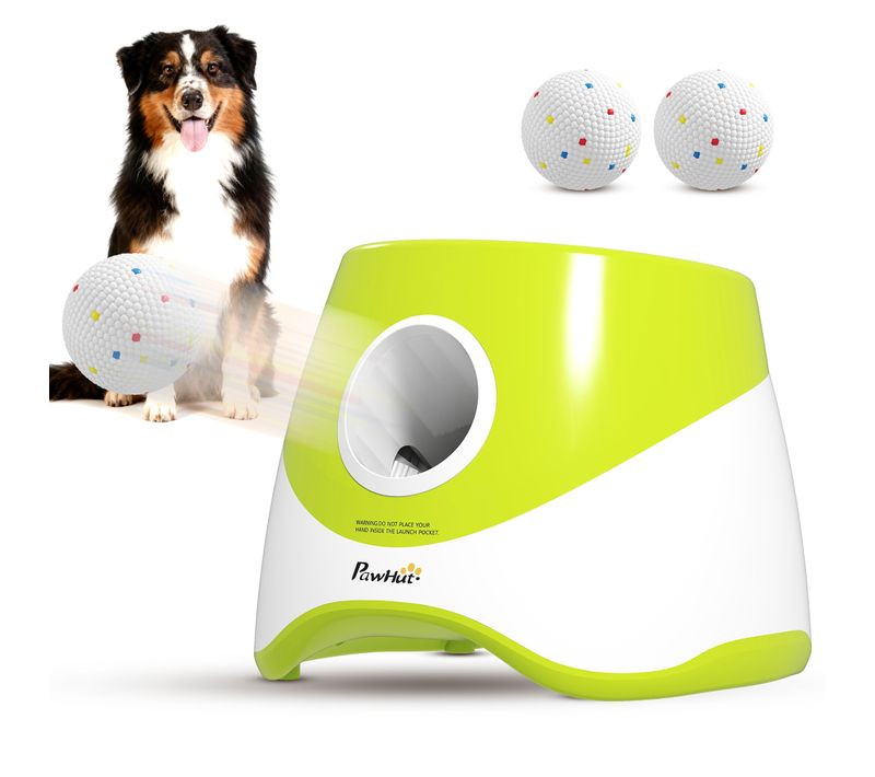 Lanceur De Balles Automatique Pour Chien 5 Balles Etpu Vert