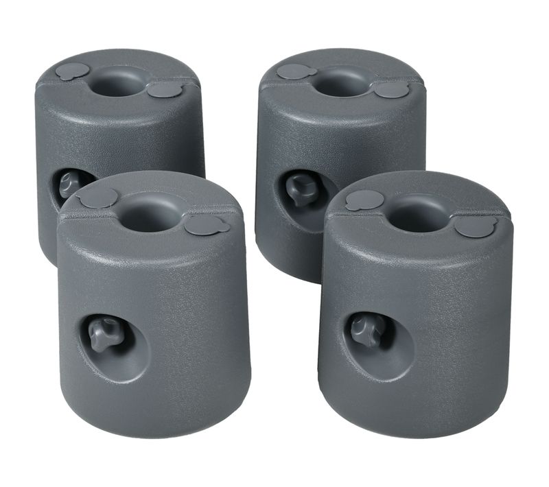 Lot De 4 Poids De Lestage Cylindrique Pour Tonnelle Hdpe