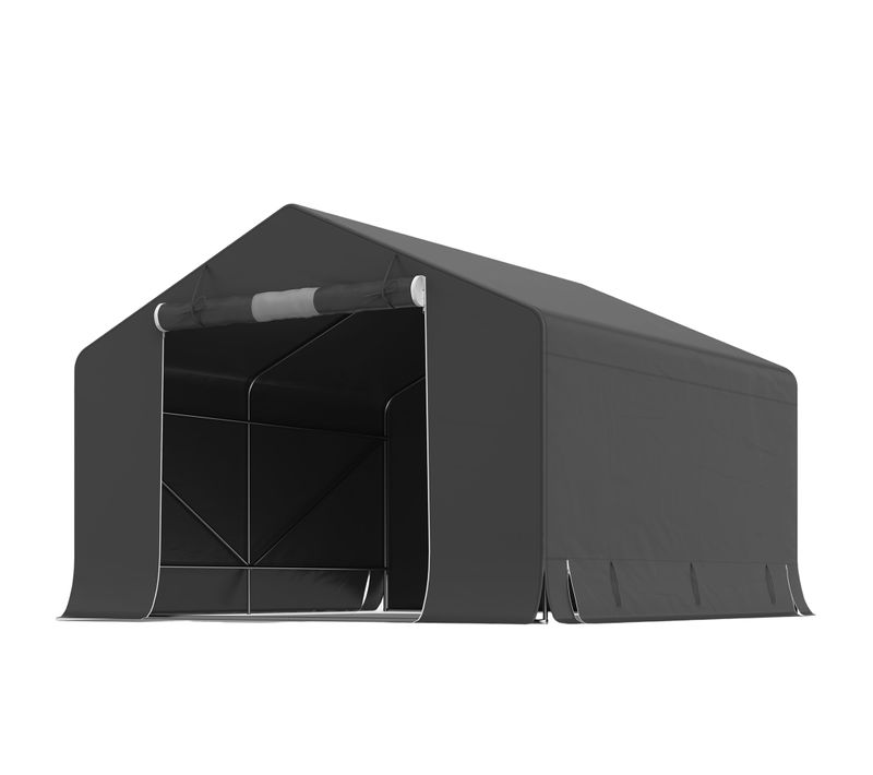 Tente De Rangement Extérieur Abri Jardin Gris