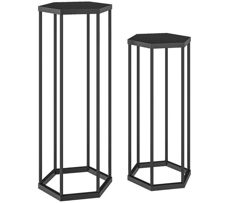 Lot De 2 Piedestaux Pour Plantes