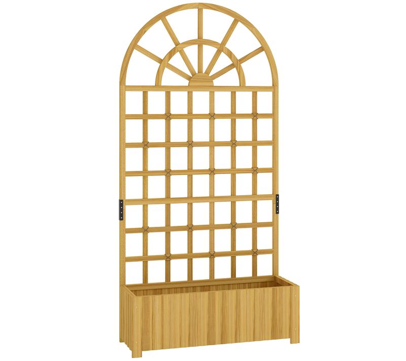 Jardinière Treillis Haut Arche Bois