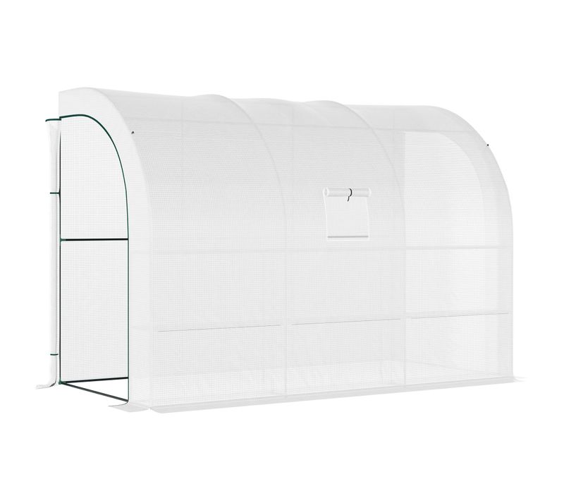 Serre De Jardin Adossée 2 étagères Incluses