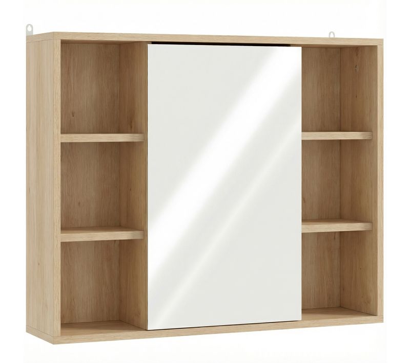 Miroir De Salle De Bain Avec Placard Et étagères