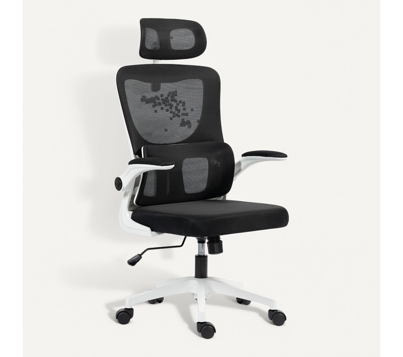 Fauteuil De Bureau Ergonomique Réglable Avec Support Lombaires Et Tétière